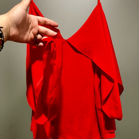 Red blouse top - Picture 3 of 3